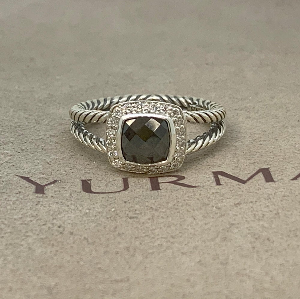 David Yurman Petite Albion Ring Hematite